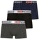 Geographical Norway Boxershorts voor heren 3-pack Pack-3-Tricolor-White – XL