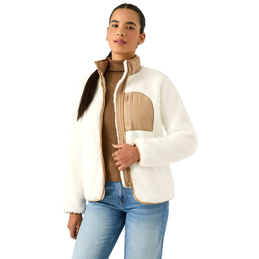 Reebok Double Monkey Fleece Damesjack RBO21460-Cream