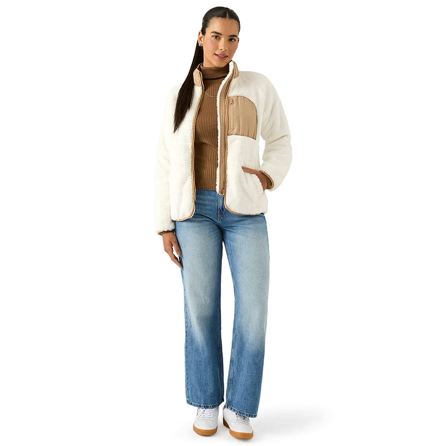 Reebok Double Monkey Fleece Damesjack RBO21460-Cream