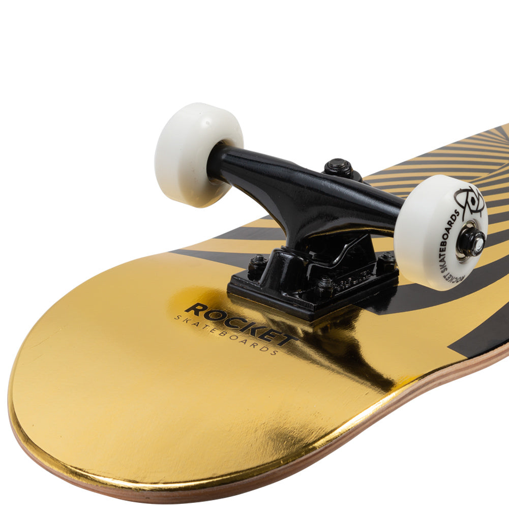 Rocket Twisted Foil Gold 7,50" Skateboard RKT-COM-1555