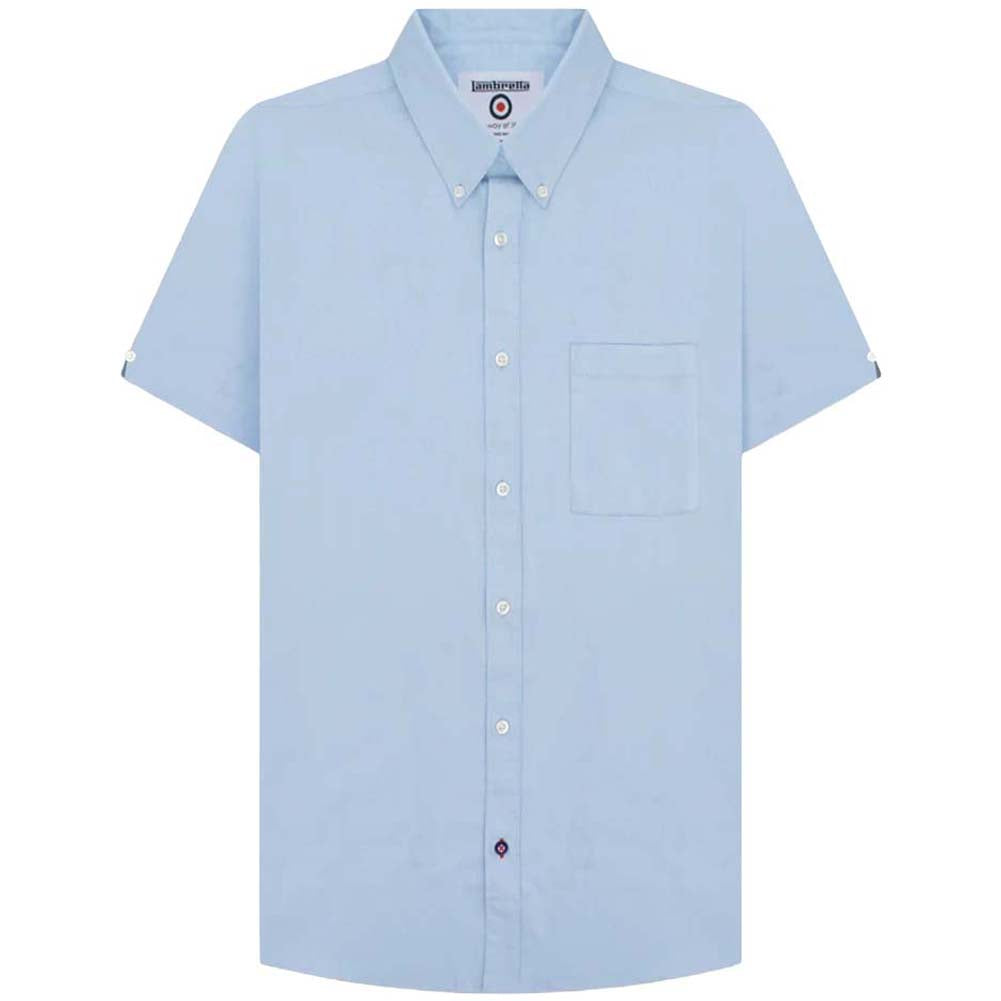 Lambretta Oxford Herenoverhemd korte mouw RWIS1459-SKY