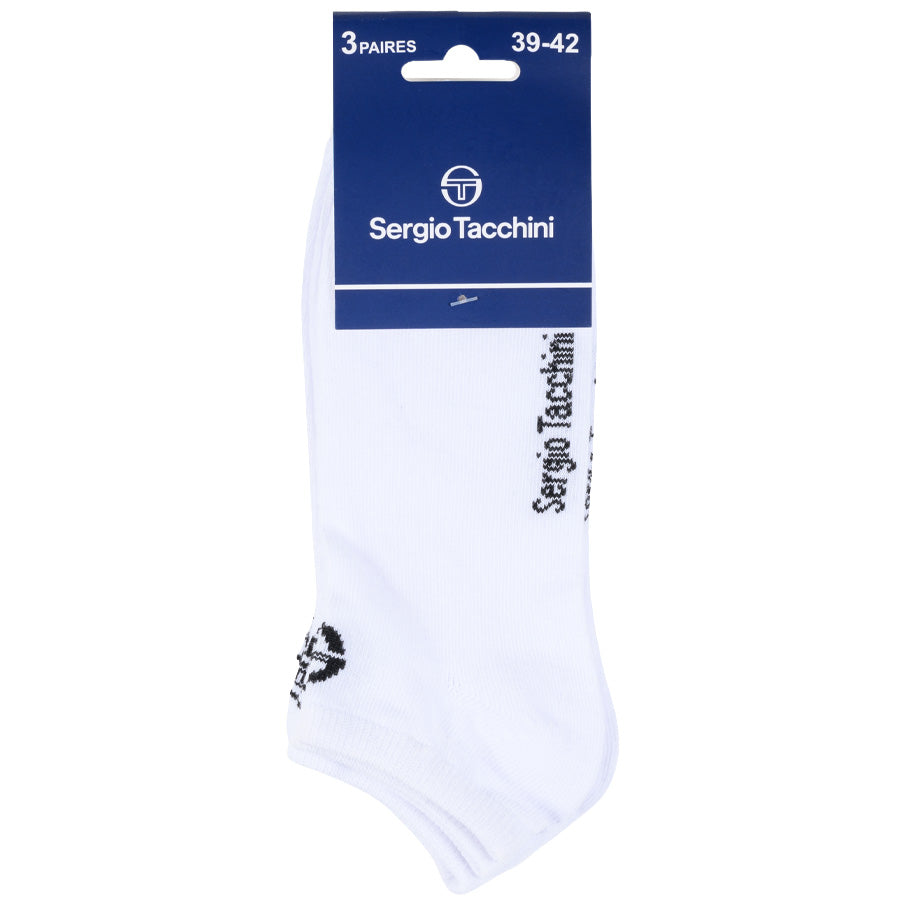 Sergio Tacchini Unisex Sneaker Sokken 3 paar wit SA14165654
