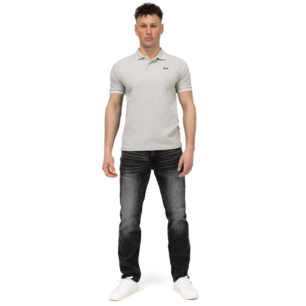 ellesse Dioran Twin Tipped Heren Polo SBS22445-GREY-MARL