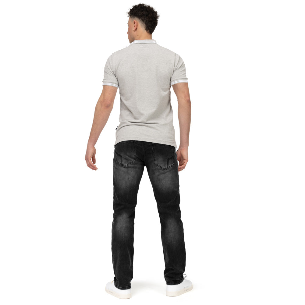 ellesse Dioran Twin Tipped Heren Polo SBS22445-GREY-MARL