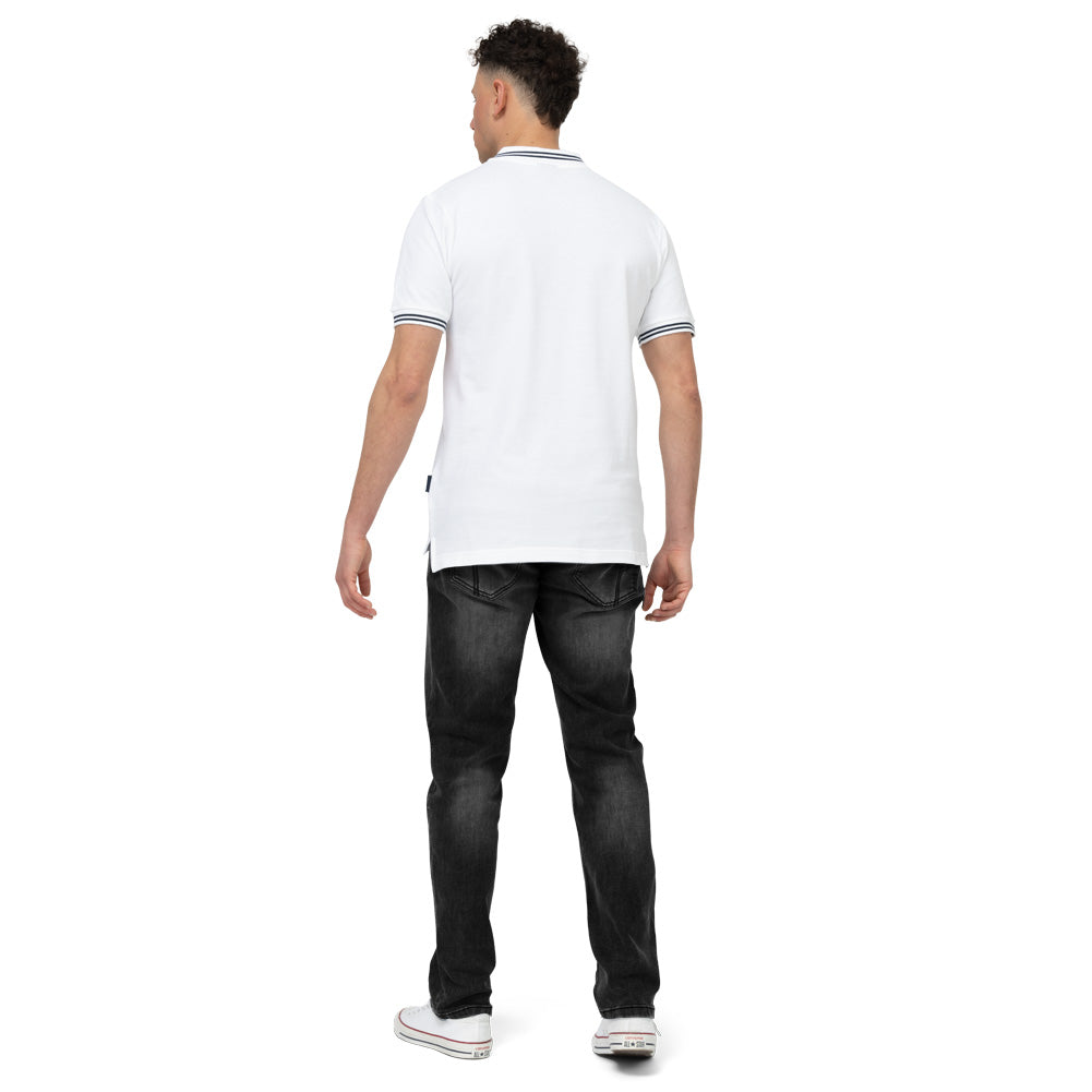 ellesse Dioran Twin Tipped Polo voor heren SBS22445-WHITE