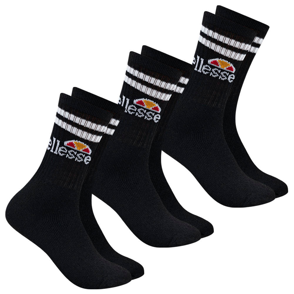 ellesse Vulloni Unisex Sokken 3 paar zwart SBSA3955-BLACK