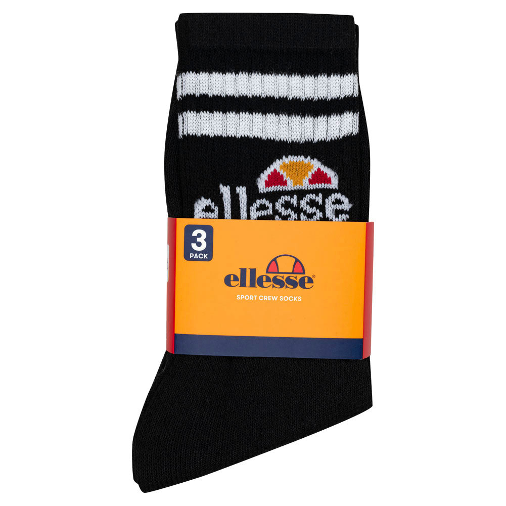 ellesse Vulloni Unisex Sokken 3 paar zwart SBSA3955-BLACK