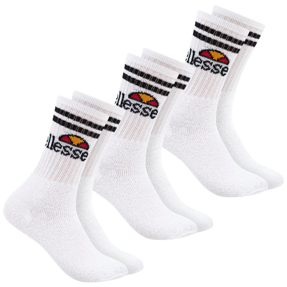 ellesse Vulloni Unisex sokken 3 paar wit SBSA3955-WHITE