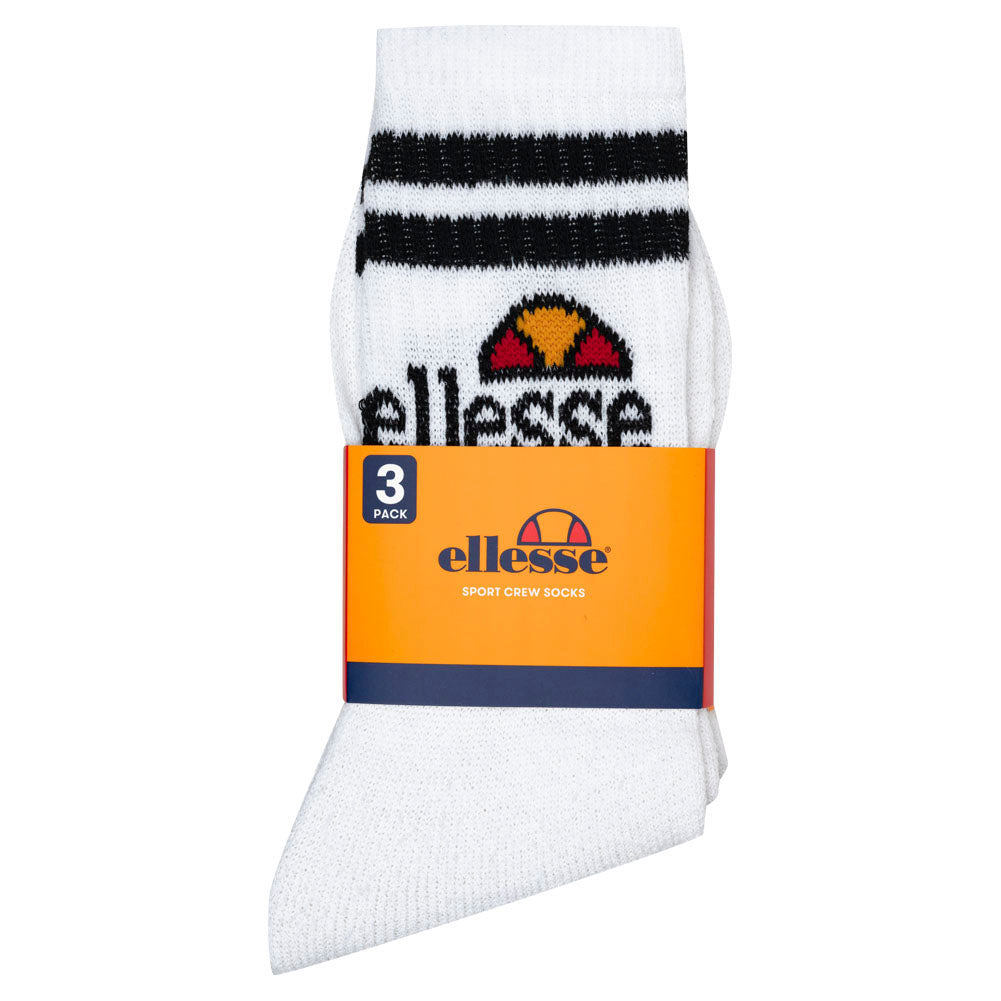 ellesse Vulloni Unisex sokken 3 paar wit SBSA3955-WHITE