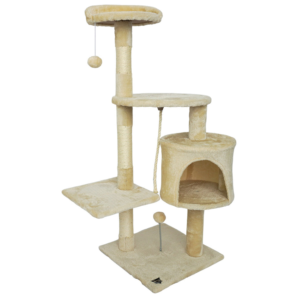 SPOCADO "Athletic" krabpaal voor katten 112 x 40 x 40 cm beige