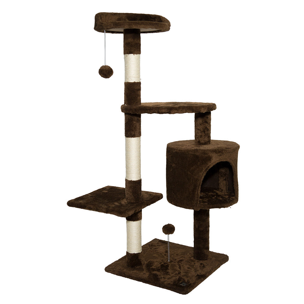 SPOCADO "Athletic" krabpaal voor katten 112 x 40 x 40 cm bruin