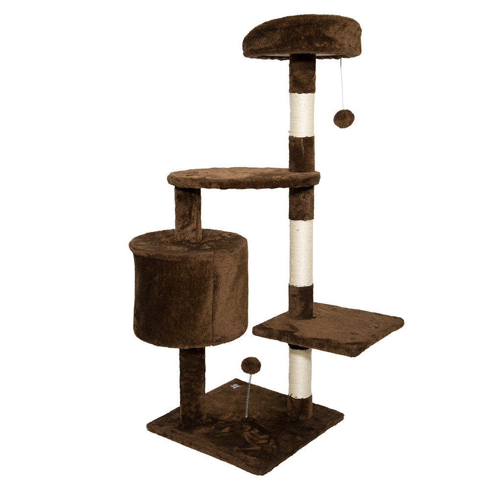 SPOCADO "Athletic" krabpaal voor katten 112 x 40 x 40 cm bruin