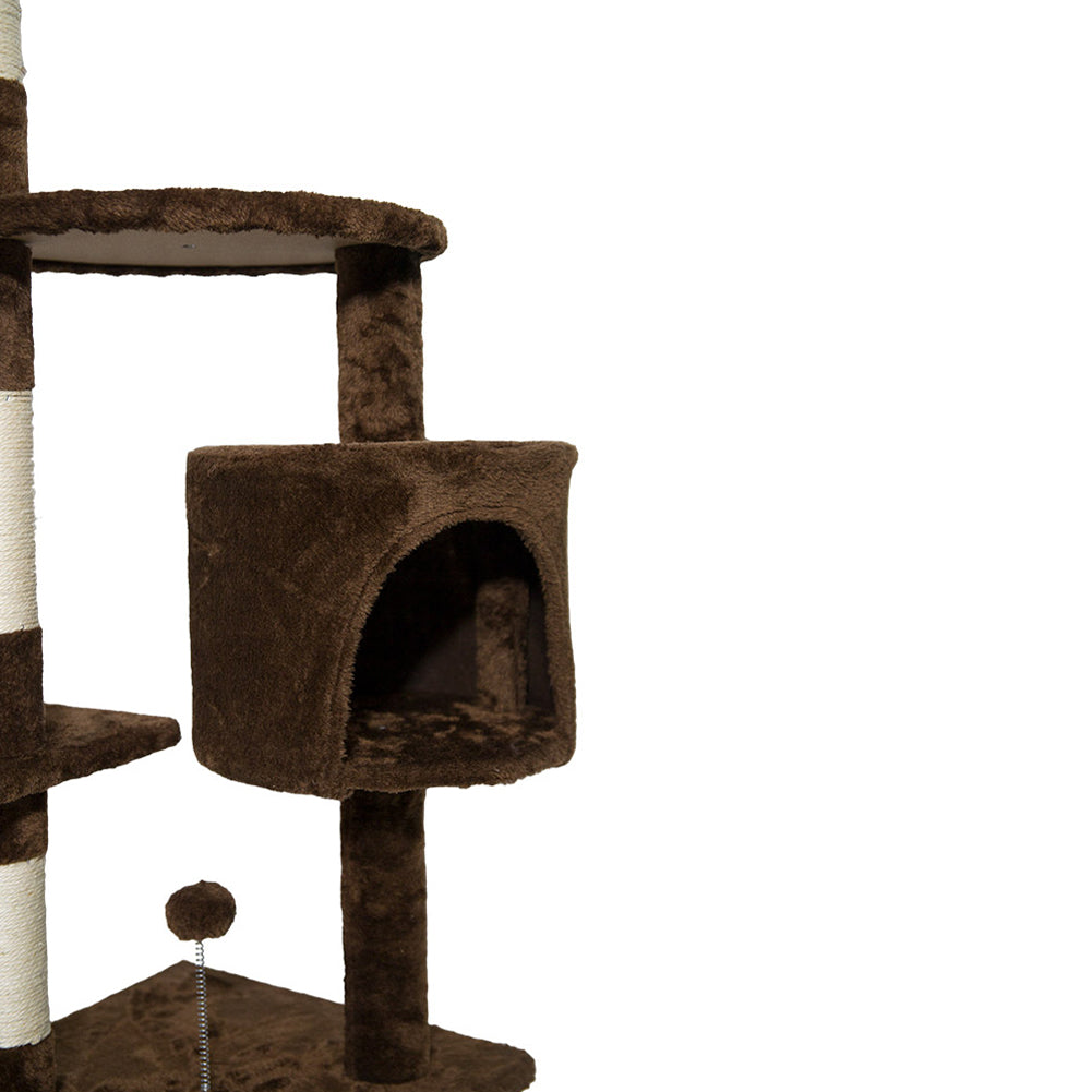 SPOCADO "Athletic" krabpaal voor katten 112 x 40 x 40 cm bruin