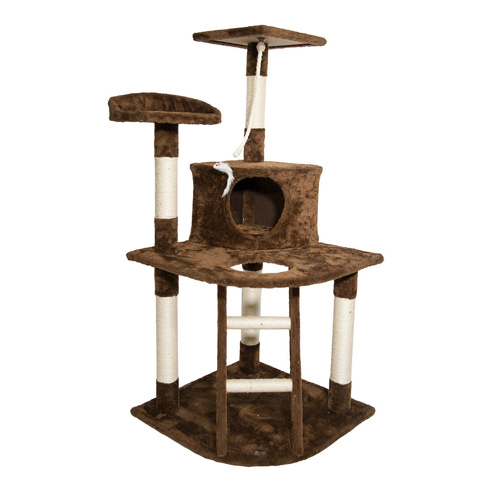 SPOCADO "Rovers" Krabpaal voor Katten 120 x 55 x 55 cm bruin