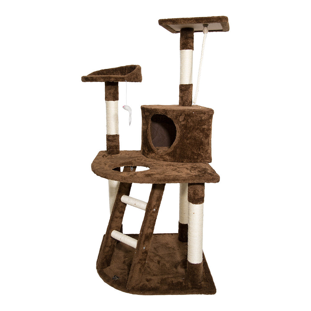 SPOCADO "Rovers" Krabpaal voor Katten 120 x 55 x 55 cm bruin
