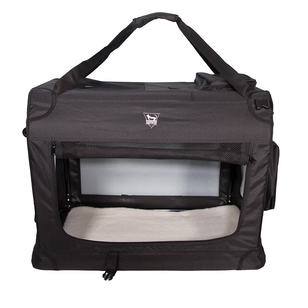 SPOCADO "Palace" Transporttas voor dieren 82 x 59 x 59 cm zwart