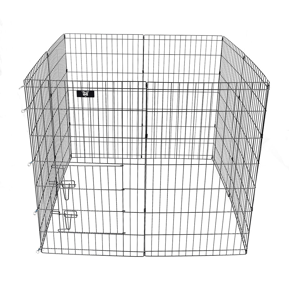 SPOCADO "United" Renpark 8-delig opvouwbaar 107 × 61 cm zwart
