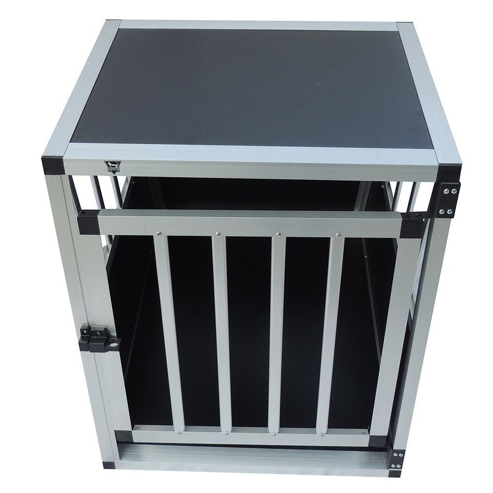 SPOCADO "Villa" Hondentransportbox 69 x 60 x 54 cm zwart/grijs