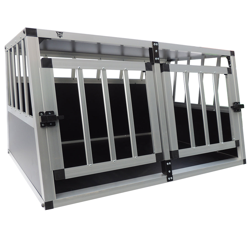 SPOCADO "Villa" Honden transportbench 89 x 69 x 50 cm zwart/grijs