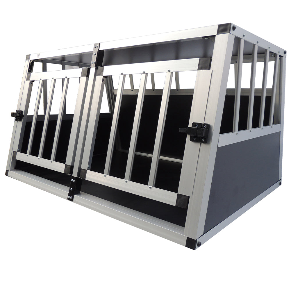 SPOCADO "Villa" Honden transportbench 89 x 69 x 50 cm zwart/grijs