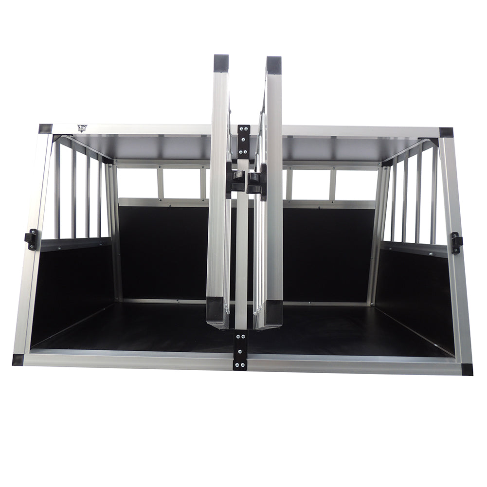 SPOCADO "Villa" Honden transportbench 89 x 69 x 50 cm zwart/grijs