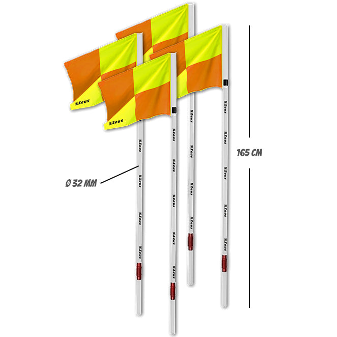 Zeus Corner Snodato Hoekvlaggen Set 4 stuks