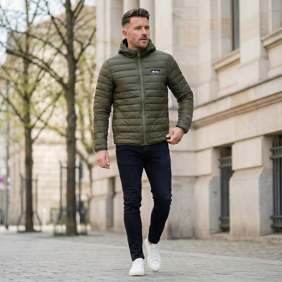 ellesse Mazzarino Heren Winterjas SOP23829-Kaki