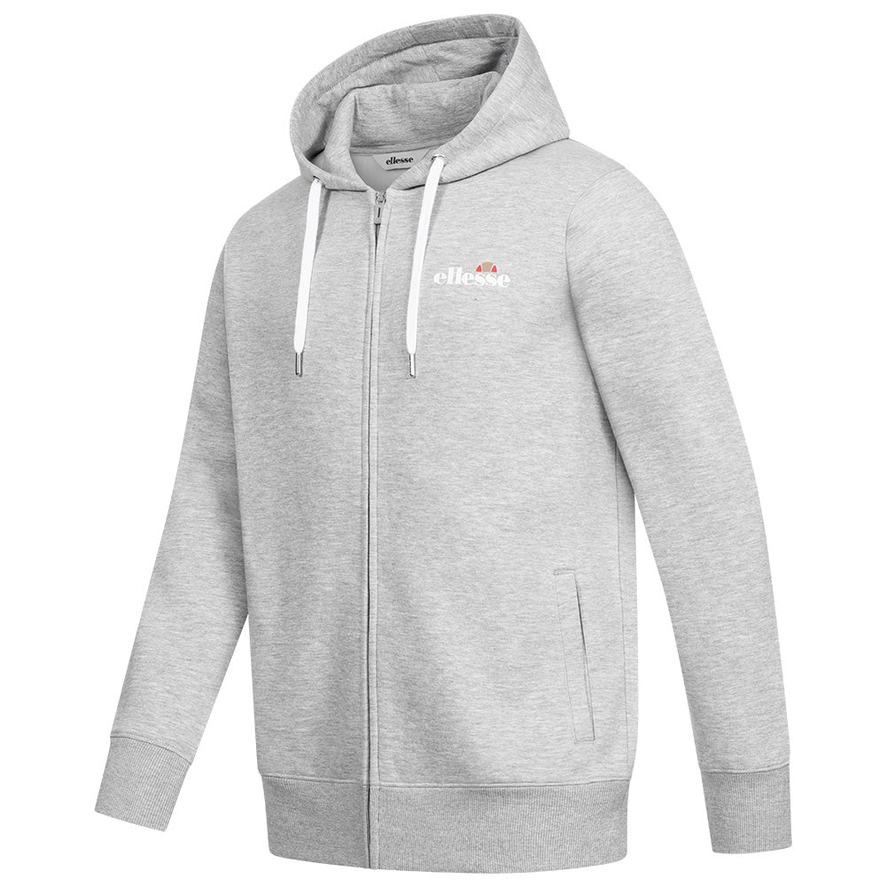 ellesse Klemerio Full Zip Hooded Sweatshirt voor heren SOP23857-Lt Grey Marl