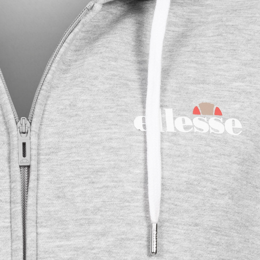 ellesse Klemerio Full Zip Hooded Sweatshirt voor heren SOP23857-Lt Grey Marl