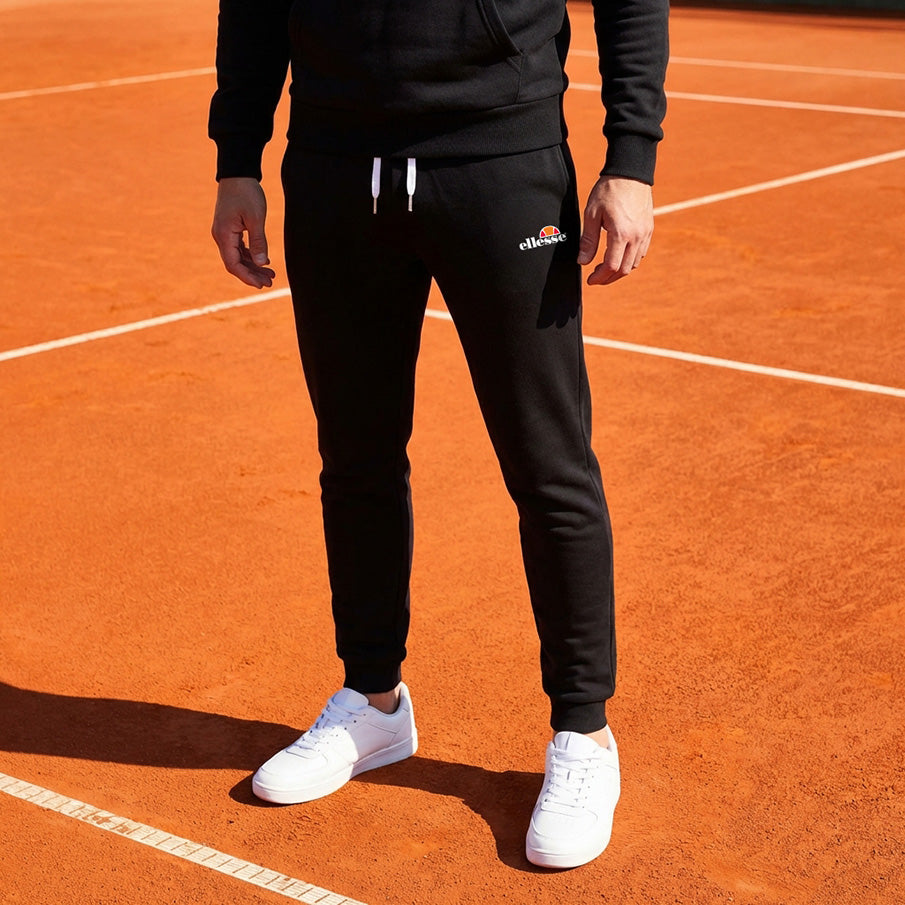 ellesse Karneid Sweatpants Heren Joggingbroek SOP23858-Zwart