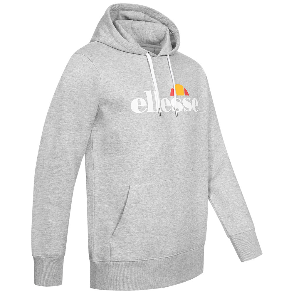 ellesse Monesiglio Hoody Heren Capuchon Sweatshirt SOP23865-Lt Grey Marl