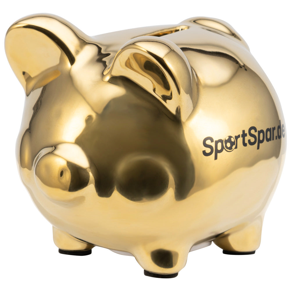 SportSpar.de "SparSau" Keramisch spaarvarken goud