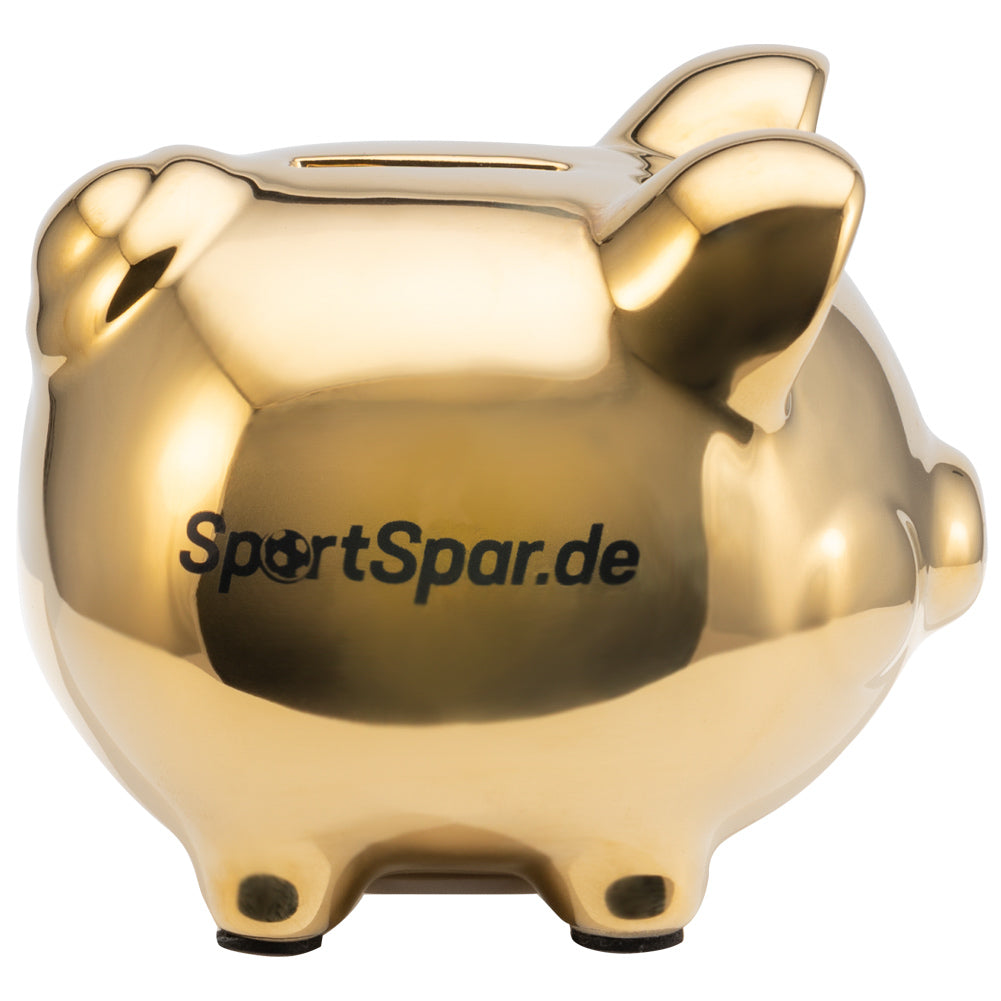 SportSpar.de "SparSau" Keramisch spaarvarken goud