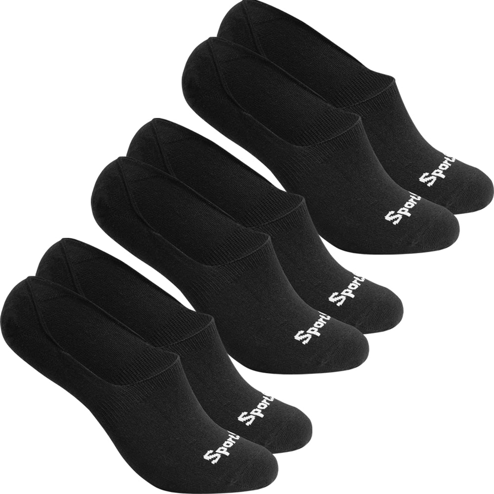 SportSpar.de "Sparlinge" Kousenvoetjes Sneakersokken 3 paar zwart
