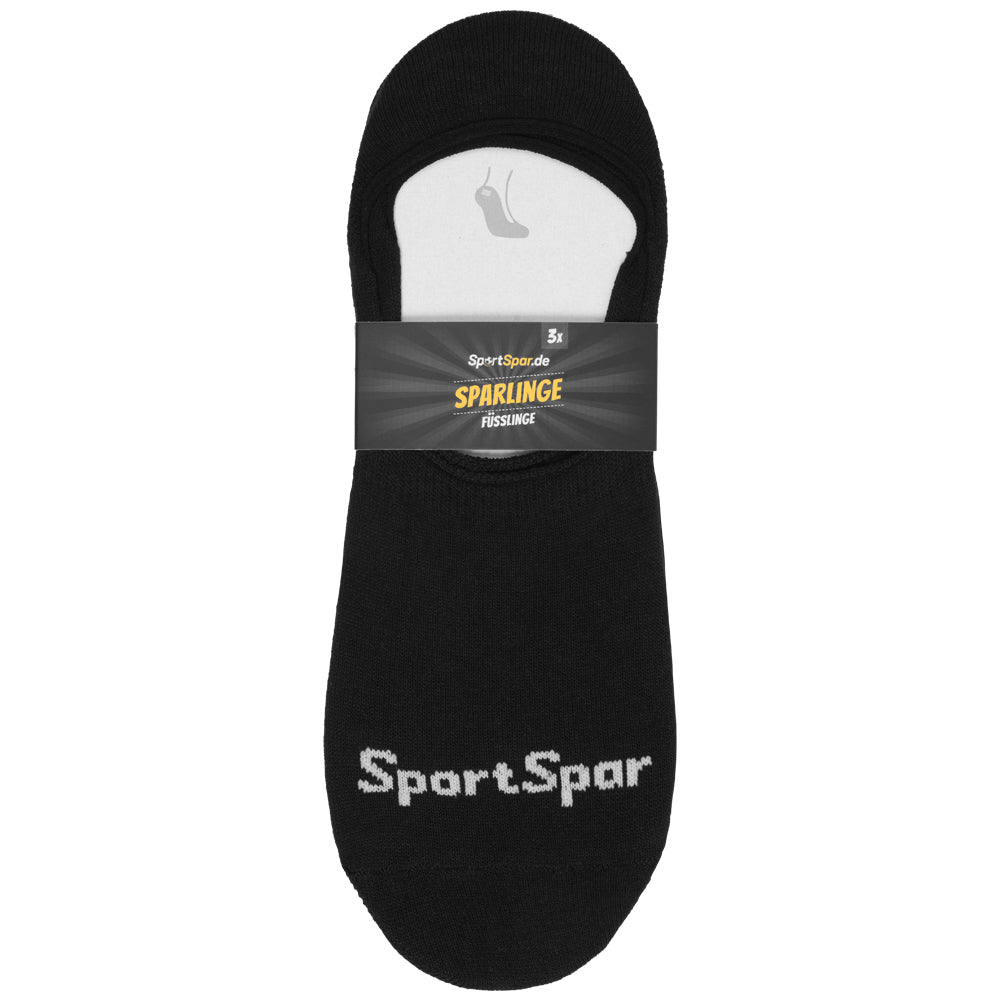 SportSpar.de "Sparlinge" Kousenvoetjes Sneakersokken 3 paar zwart