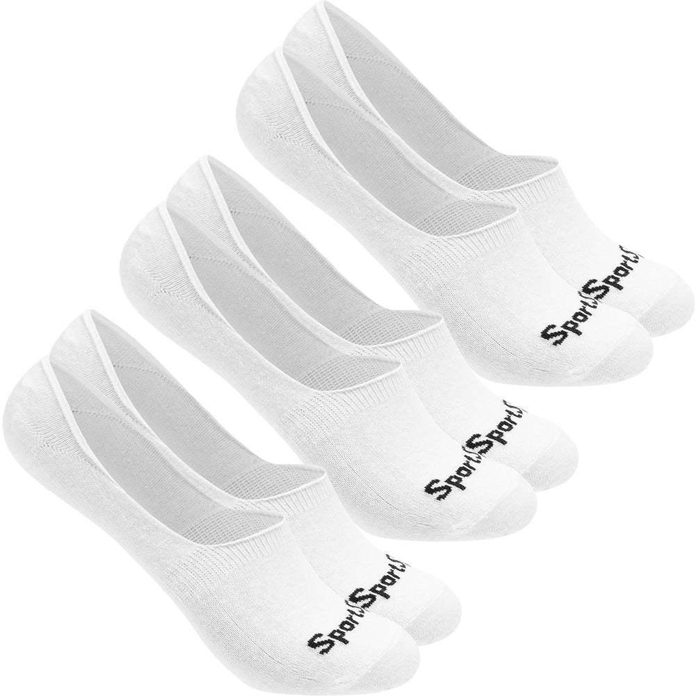SportSpar.de "Sparlinge" Kousenvoetjes Sneakersokken 3 paar wit