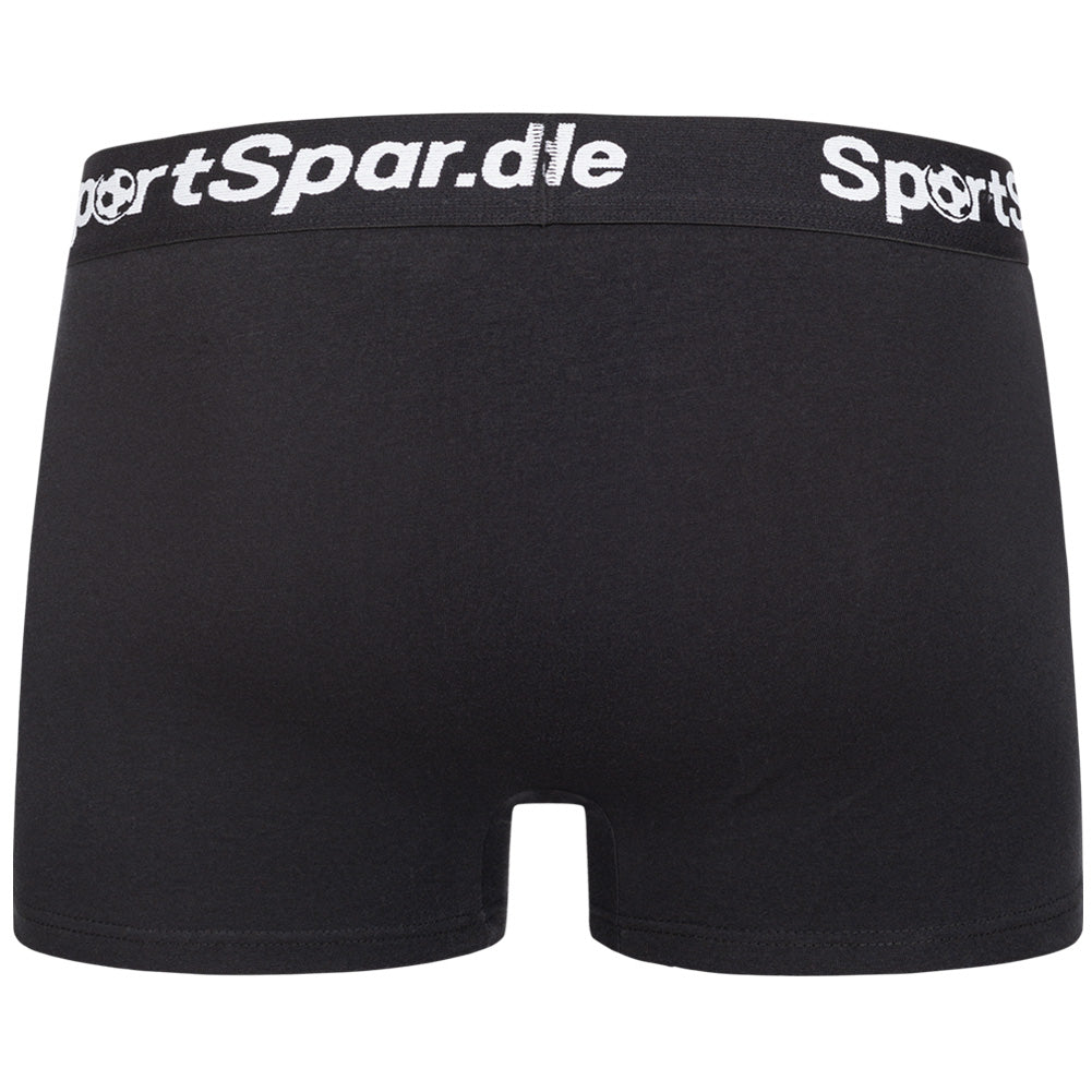 Sportspar.de Heren "Dubbele Spaarpot" boxershorts 2-pack zwart-wit