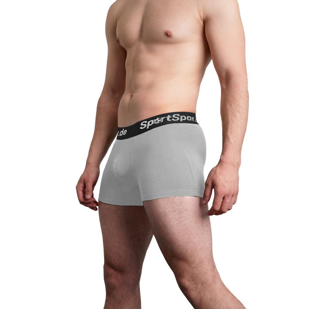 Sportspar.de Heren "Double Sparbuchse" Boxershorts 2-pack grijs