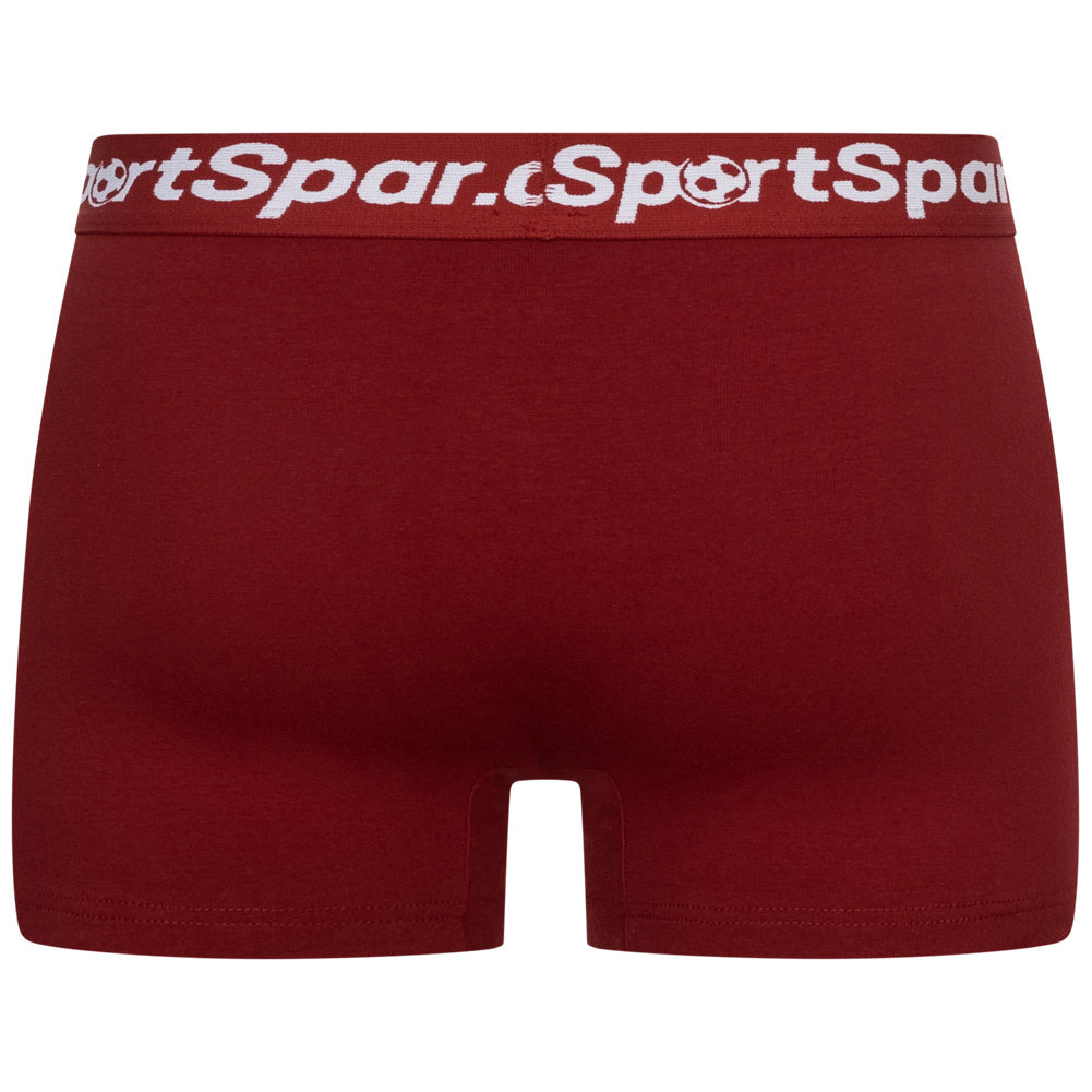 Sportspar.de Heren "Double Sparbuchse" Boxershorts 2-pack bordeauxrood