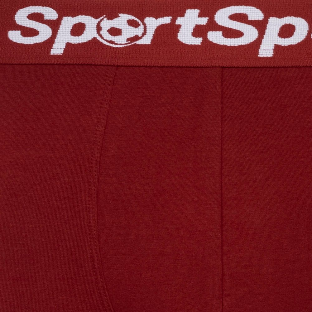 Sportspar.de Heren "Double Sparbuchse" Boxershorts 2-pack bordeauxrood