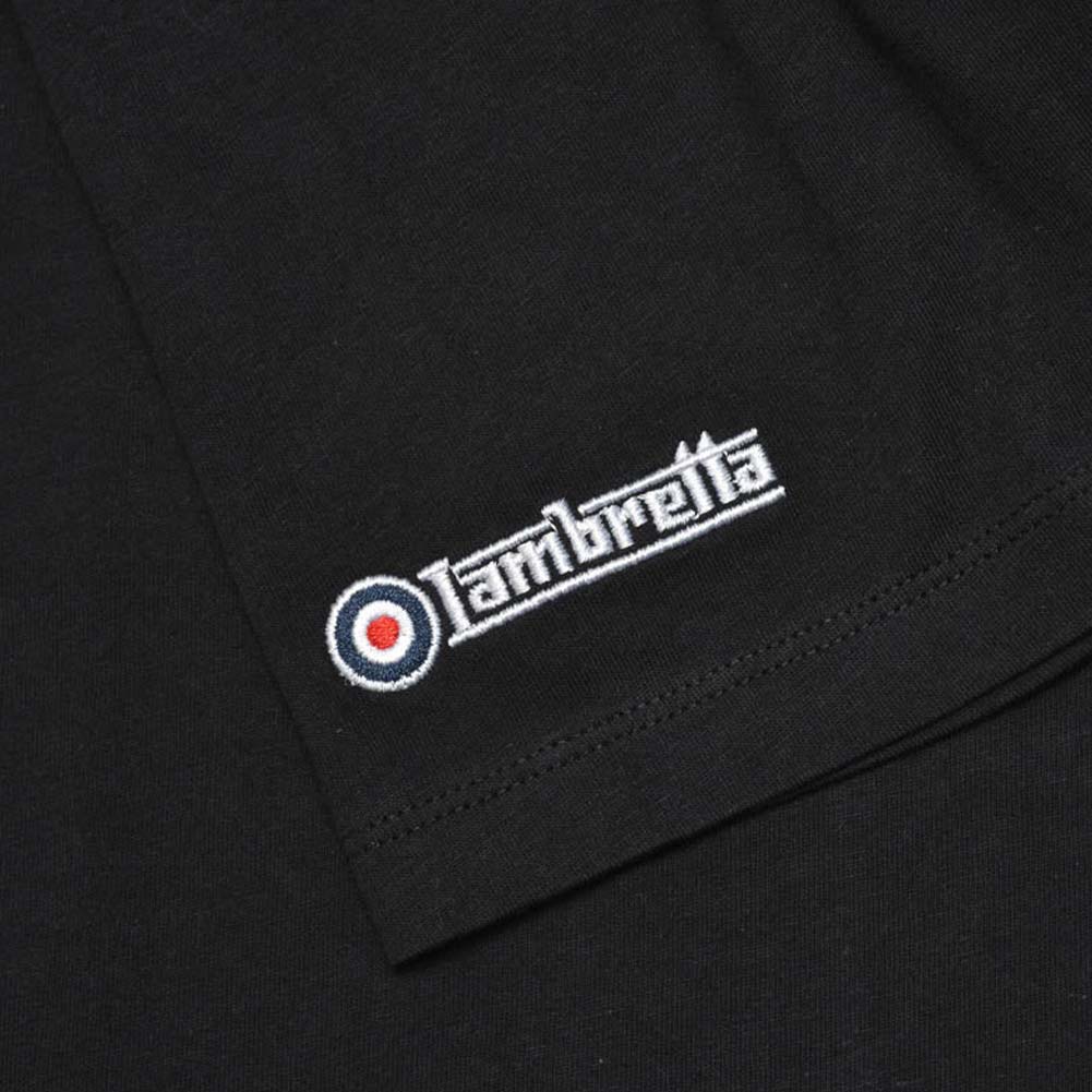 Lambretta Paisley Target Tee Heren T-shirt SS1011-BLK