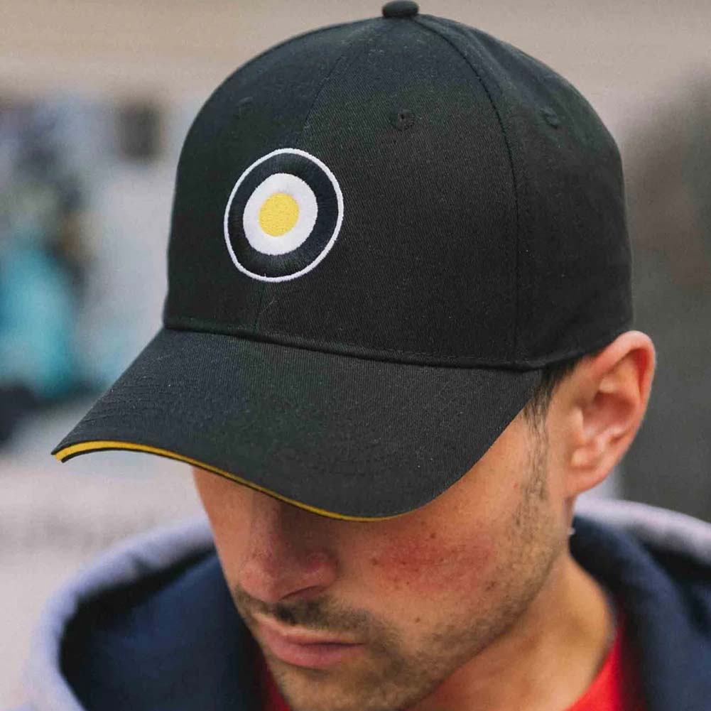 Lambretta Target Cap Heren Pet SS1038-BLK-GLD