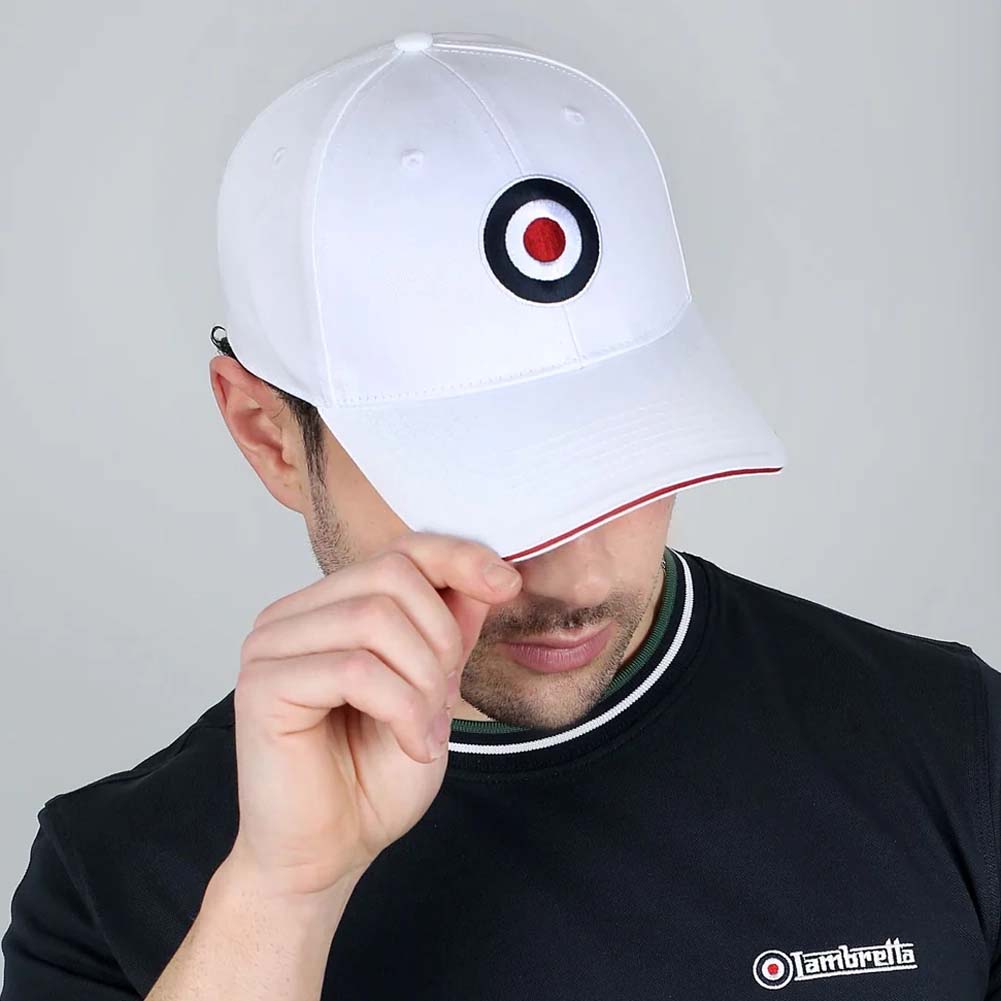 Lambretta Target Cap Heren Pet SS1038-WHT
