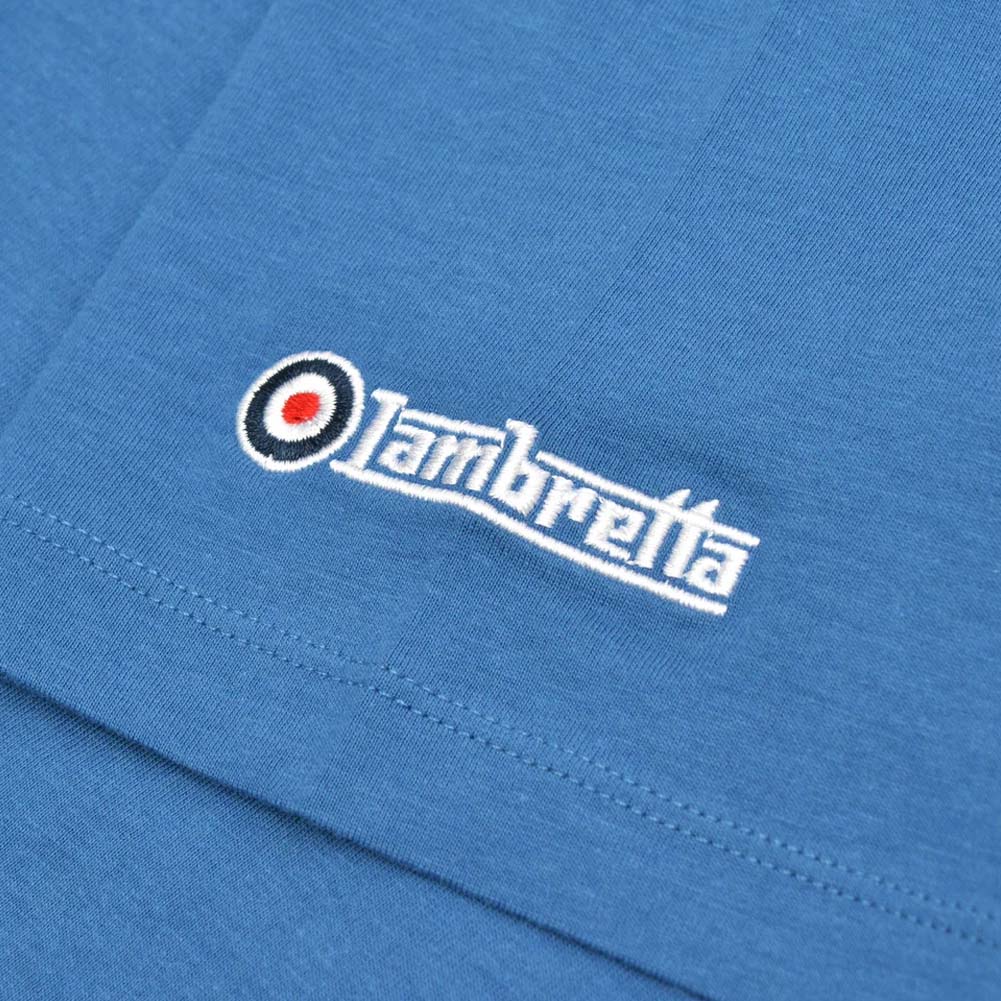 Lambretta Scooter Flag Tee T-shirt voor heren SS1208-DK BLUE