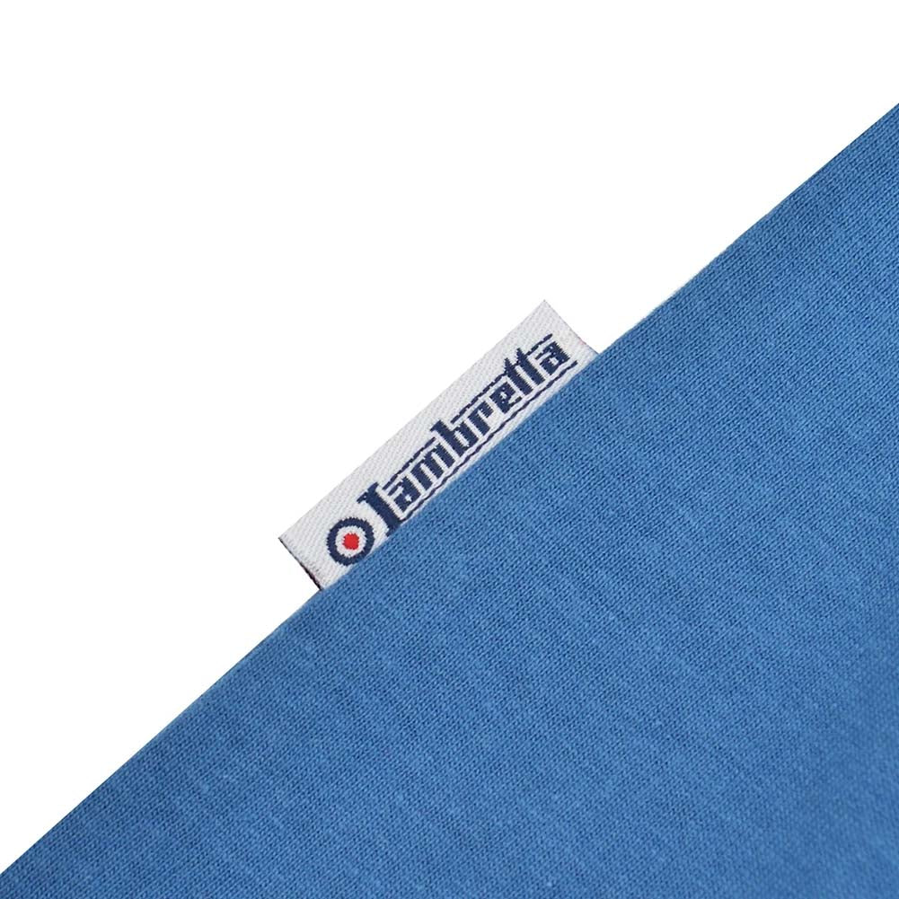 Lambretta Scooter Flag Tee T-shirt voor heren SS1208-DK BLUE