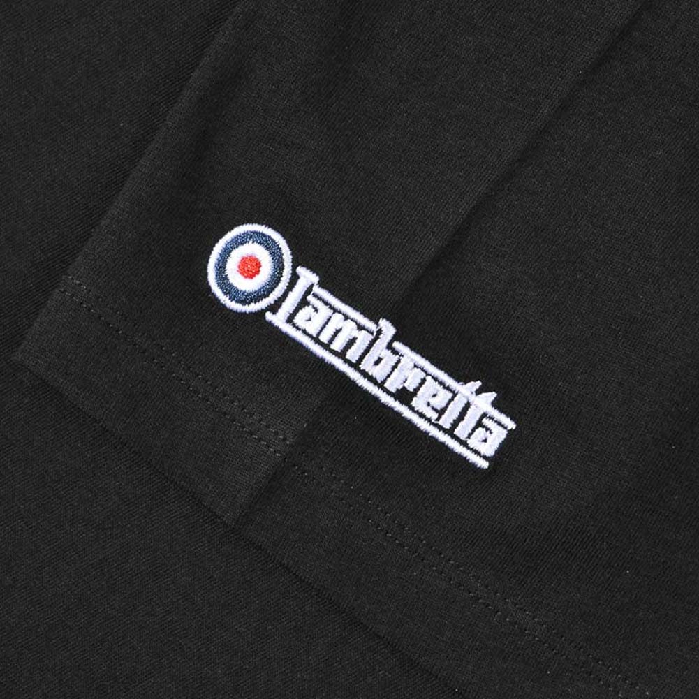 Lambretta Scooter Brand T-shirt voor heren SS1503-BLK