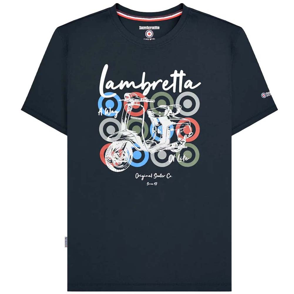 Lambretta Scooter Brand T-shirt Heren T-shirt SS1503-NAVY