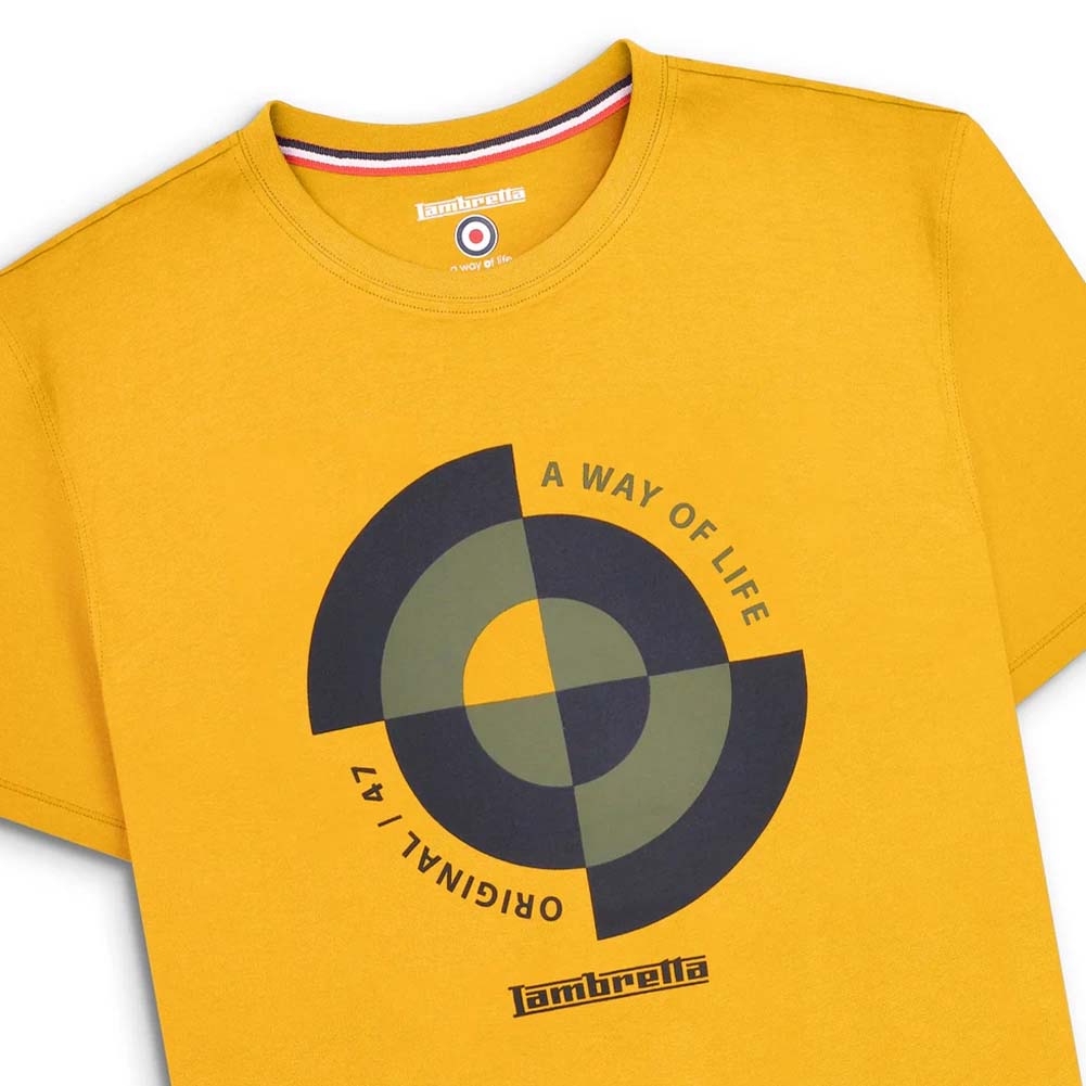 Lambretta Target Quadrant T-shirt Heren T-shirt SS1509-GOLD