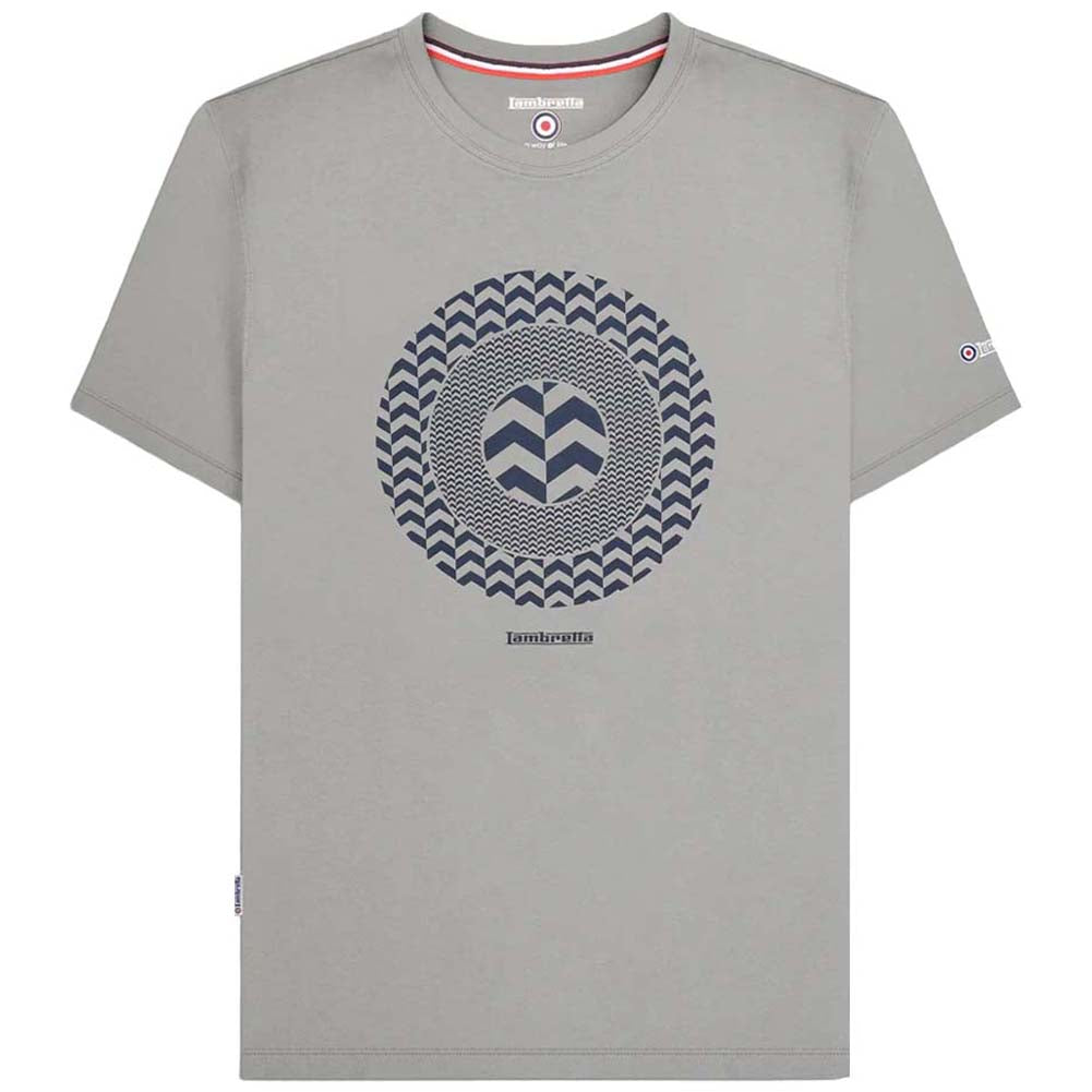 Lambretta Chevron Target T-shirt Heren T-shirt SS1512-GREY