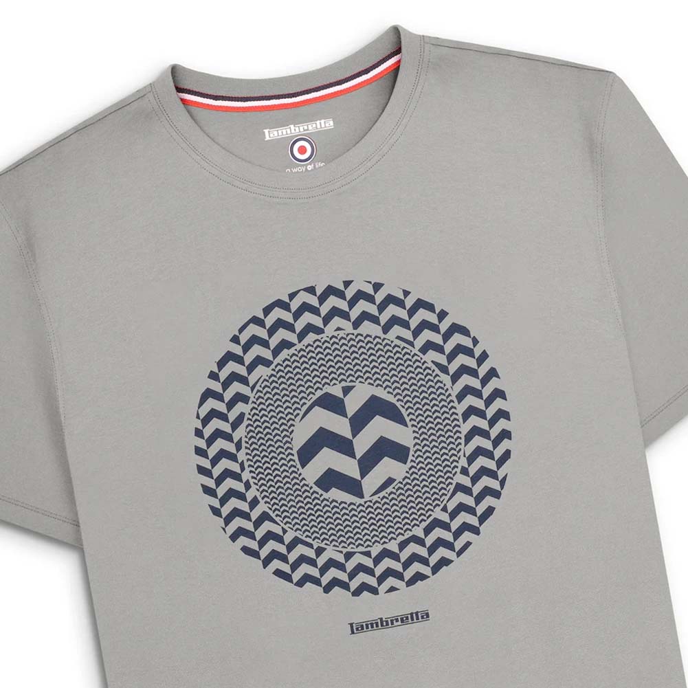 Lambretta Chevron Target T-shirt Heren T-shirt SS1512-GREY